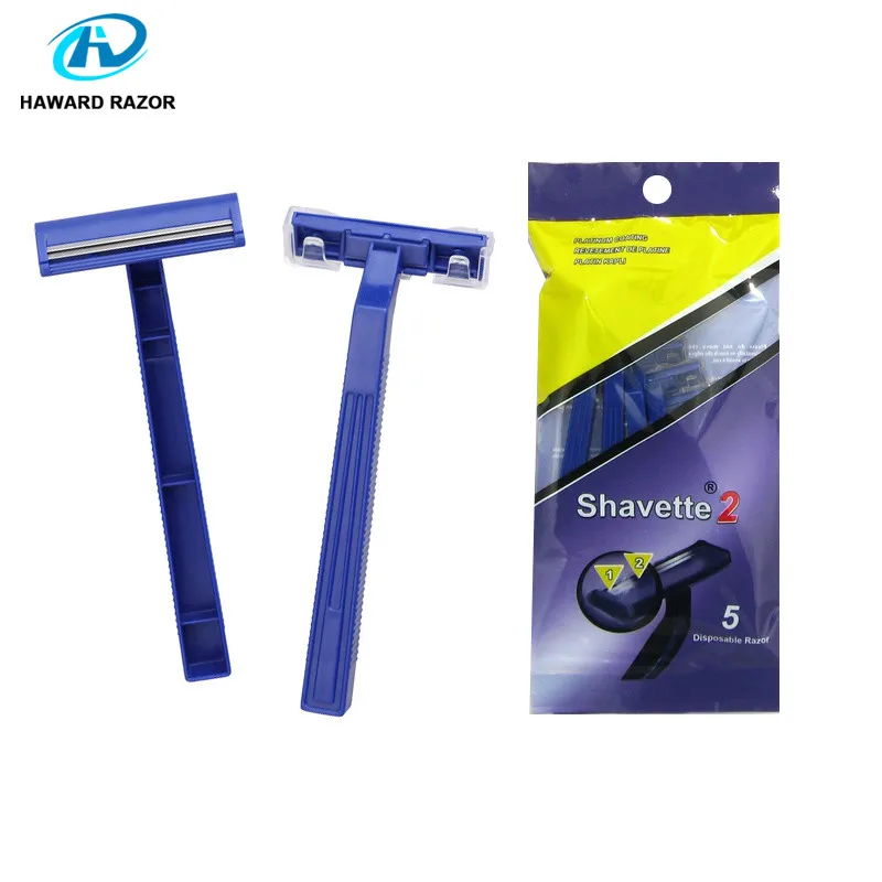 Private Label Plastic Handle One Time Disposable razor for Hotel Use razor