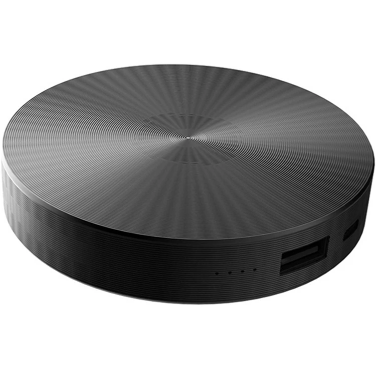 Mini Round Power Bank Aluminium Metal Powerbank 6000mAh Battery Banks