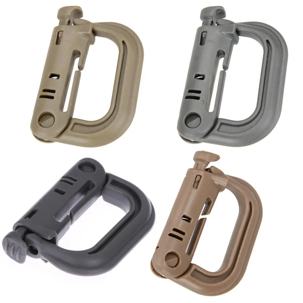 5 outdoor mosquetón D-ring clave soporte clip camping plástico schnalleus 5 