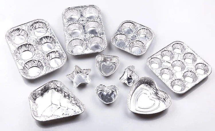 product tia yb54 thick wall aluminum foil pan chicken baking container sturdy foil cake cup-9