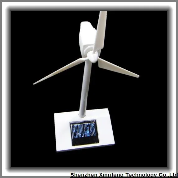 SOLARE alimentato i mulini a vento modello di turbina eolica Display Stand Desktop Decor giocattolo 