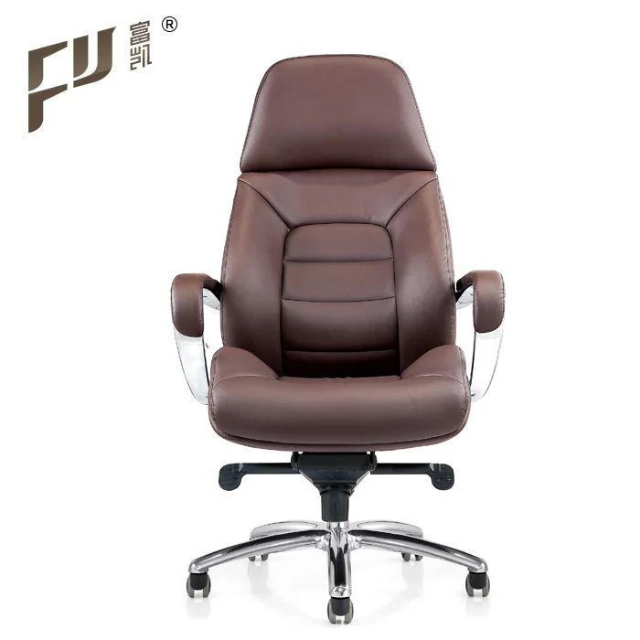 мебель производитель высокая спинка дизайн вращающийся искусственная кожа коричневый босс исполнительный офисный стул