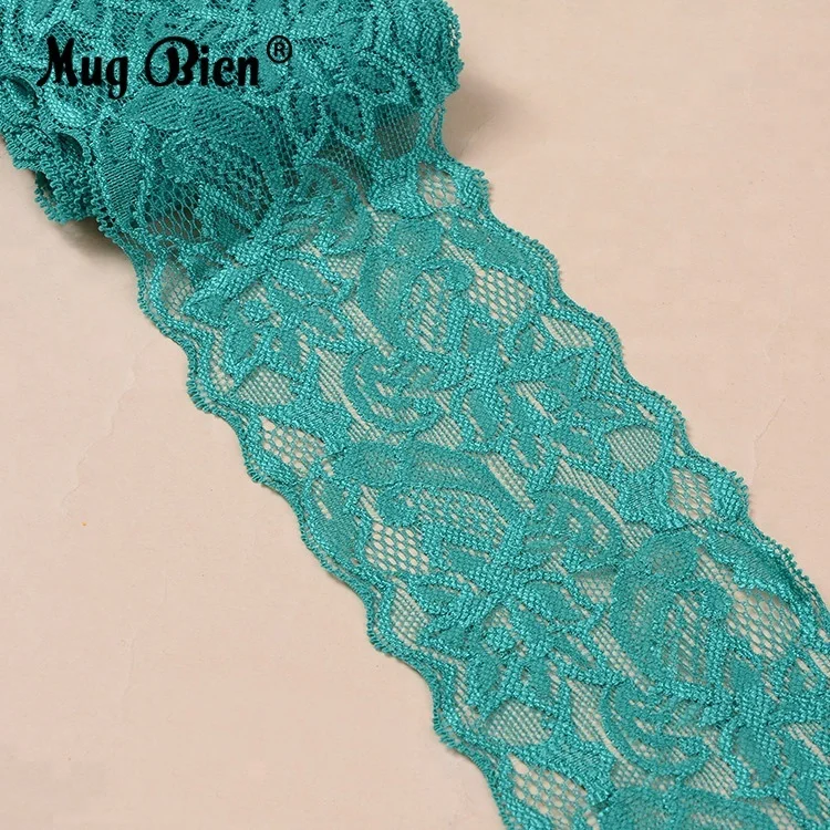 Эластичная африканская кружевная ткань для свадебной обуви, 8 см