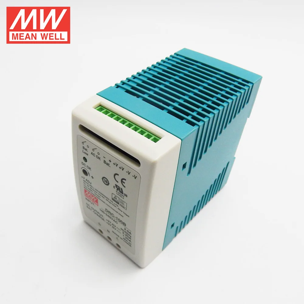 Mean Well DRC-100B 100 Watt Single Output Power Supply with Battery Charger UPS