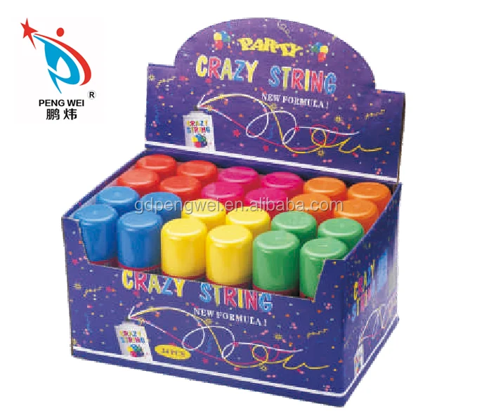 Silly string. Silly string