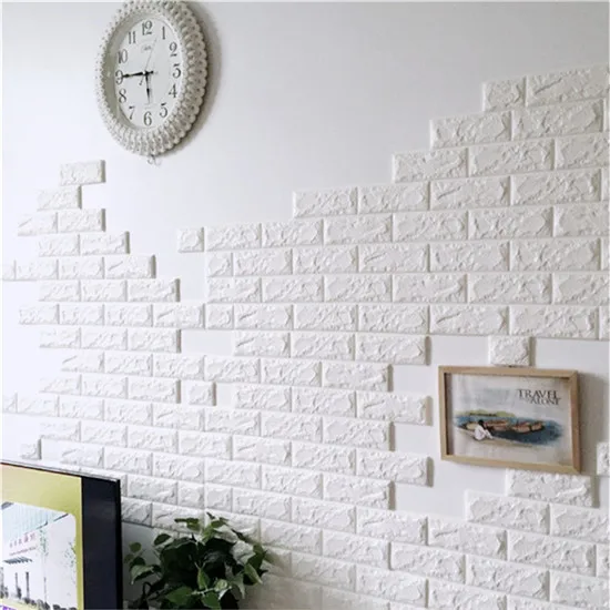 3D XPE foam  Self Adhesive Tiles wallpaper