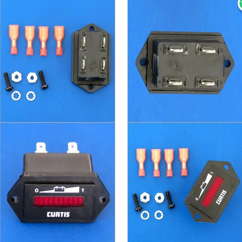 Indicatore Di Batteria 24V Per Carrello Elevatore Curtis - LED Rosso Ad Alta Precisione, Sostituzione 906T24BNBAO