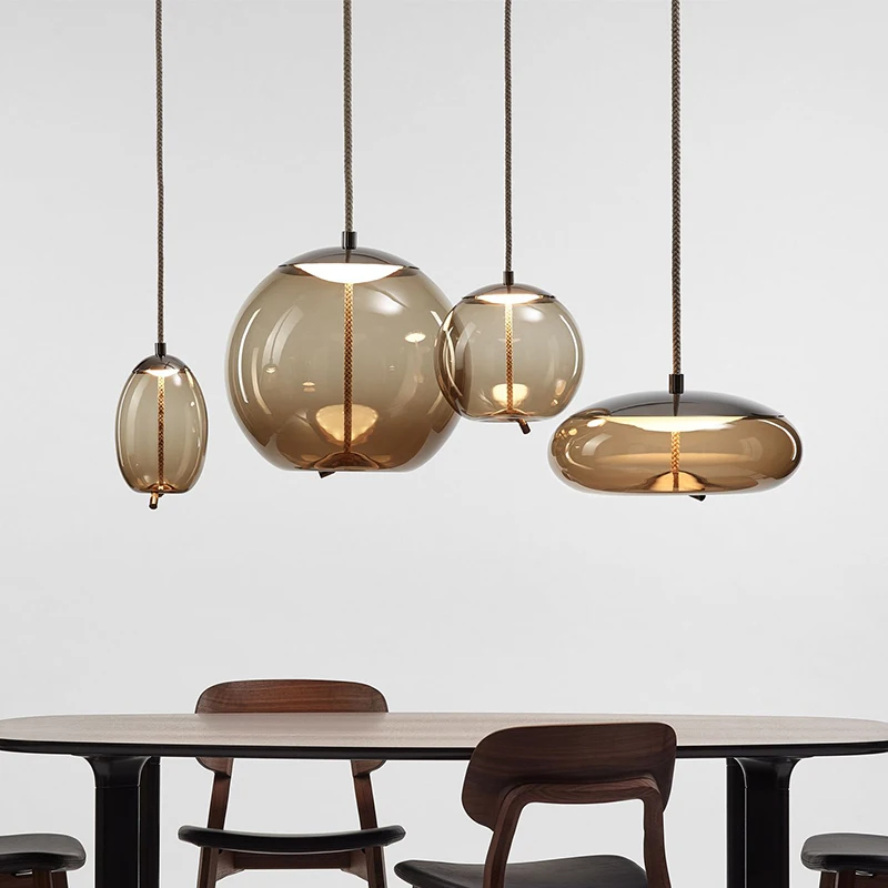 Lucernae stirpe Post Modern Suspensionis Lucerna Decorative Indoor Led Glass Chandelier Pendant Lamp