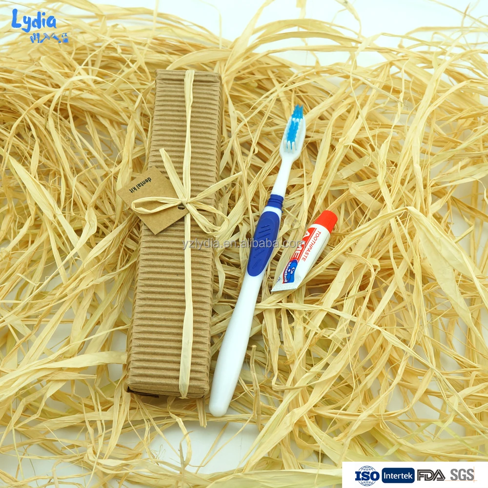 Ecofriendly Disposable Hotel Dental Toothbrush With A.ME Toothpaste