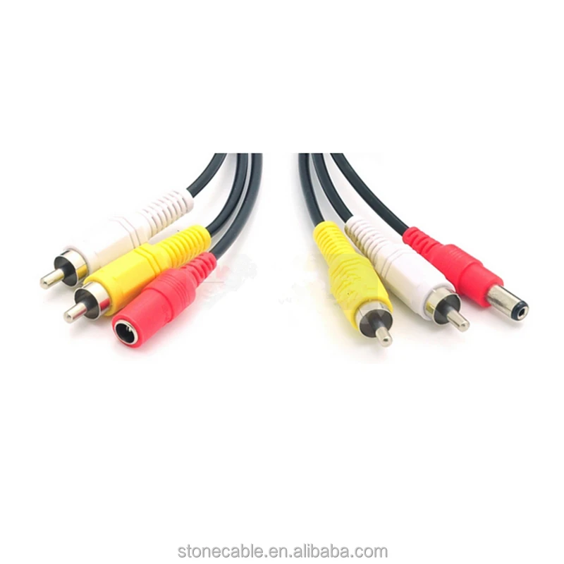 Cable rca video audio alimentation 30m