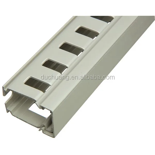 Plastic Cable Wire Sleeve Protection PVC Channel Slotted Cable Duct Square Protection Tube Size W 100 X H 50 MM for Wire Install