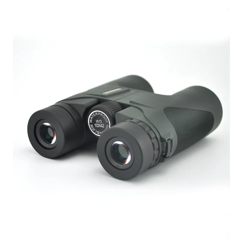Visionking High Quality 10x42 Hunting Binoculars Waterproof Telescope Binoculars Prismaticos De Caza Binoculars Green and Black