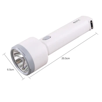 Led abs plastic torch flashlight hot sale High quality High power plastic best rechargeable flashlight