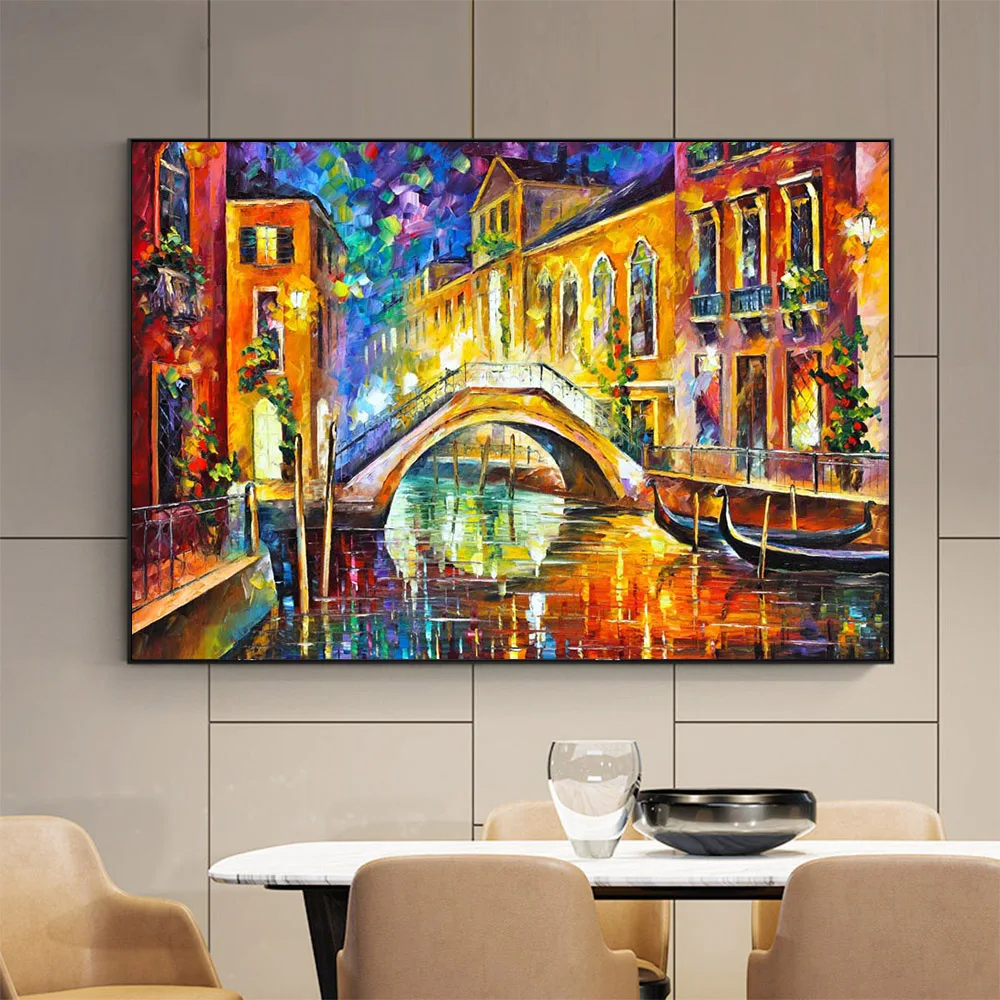 Handpainted Texture Artist Leonid Afremov Texture Art Amsterdam Oil Painting