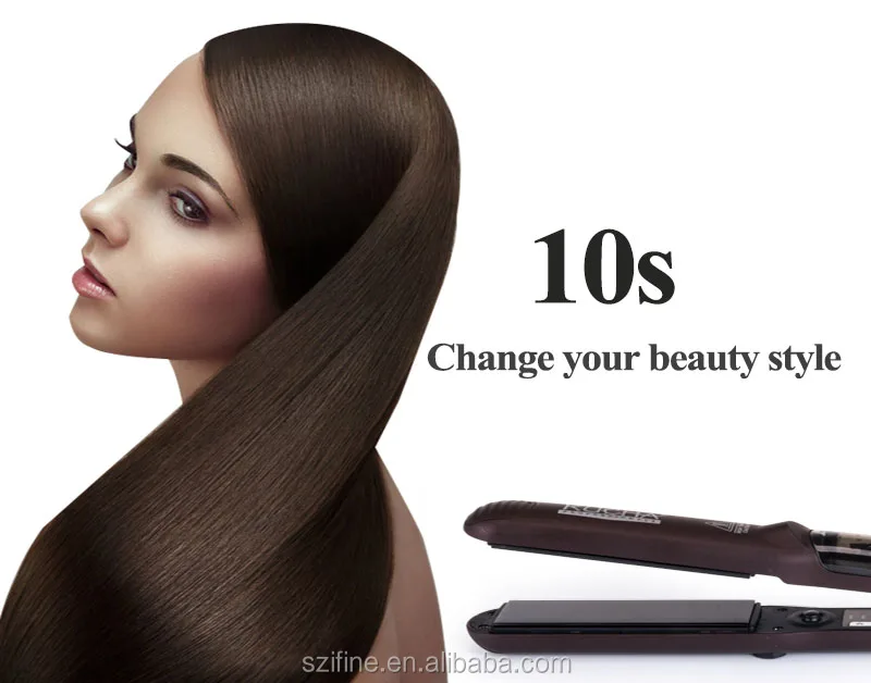 2018 Innovative Argan Oil Steam Hair Straightener Private Label Flat Iron with Titanium Plates for Home & Salon Use