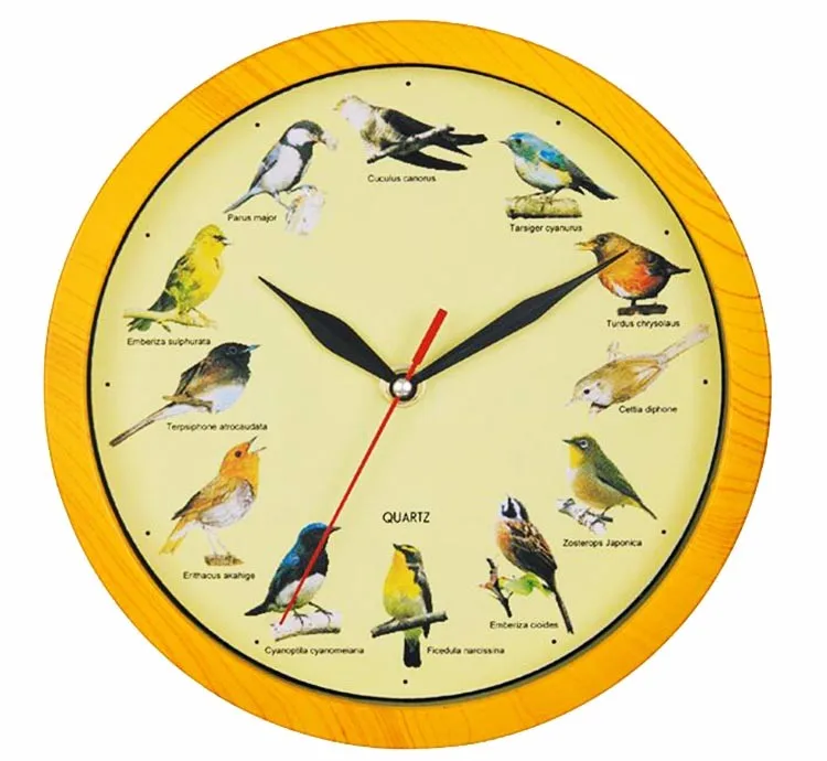 Птичьи часы. Часы со звуком птиц. Часы с пением птиц. Часы с голосами птиц.