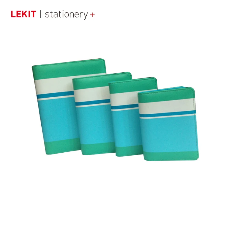 Защитный чехол-книжка a5 из искусственной кожи однотонный Чехол-книжка с 6 папками и тисненым логотипом