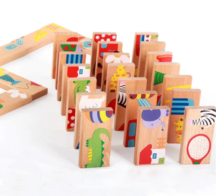 Blocs De Construction De Dominos Pour Enfants Cadeau Special Jouets Educatifs Pour Bebes Images D Animaux De Dessin Anime Blocs A Assembler Colores Cadeau Special 21 28 Pieces Buy Domino En Bois Blocs De Construction Domino Jouets Educatifs Pour