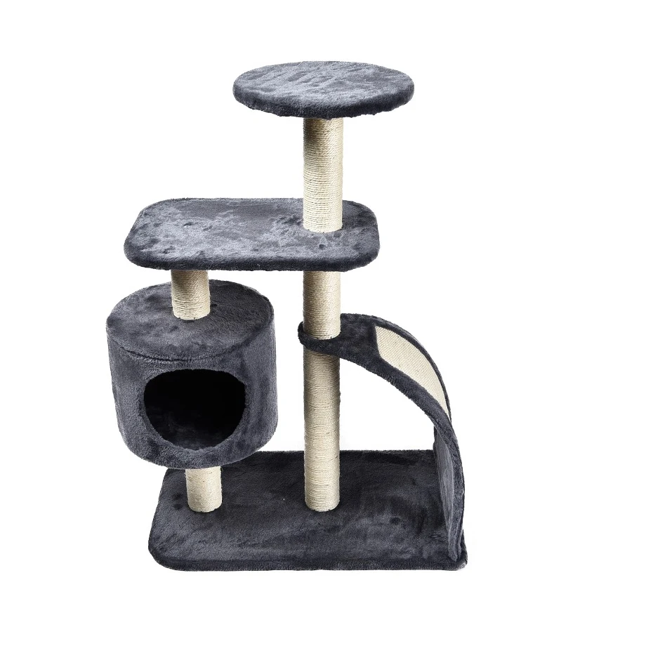 cat tree with scratchboard