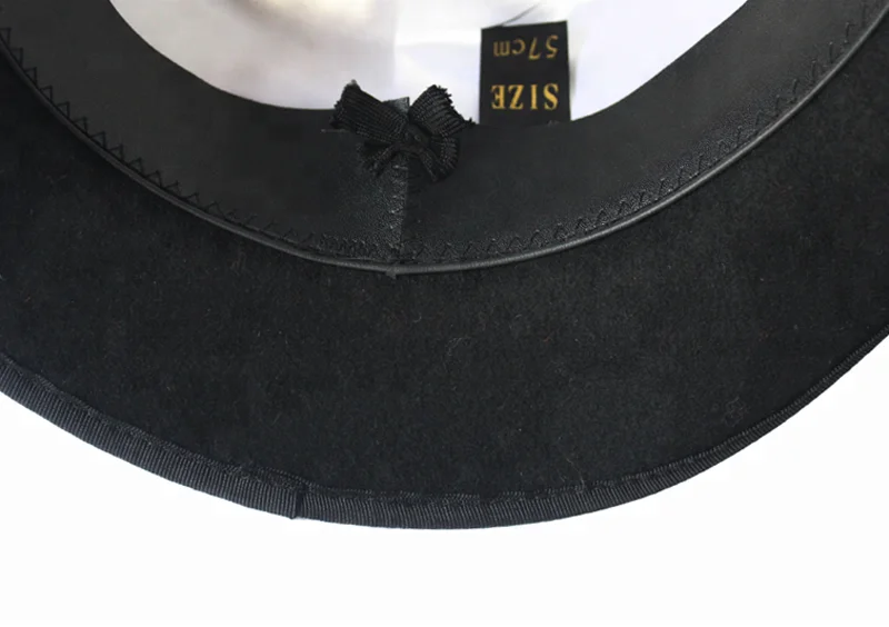 Wool Felt Chapeau Haut De Forme Gaucho Pork Pie Hat for Men