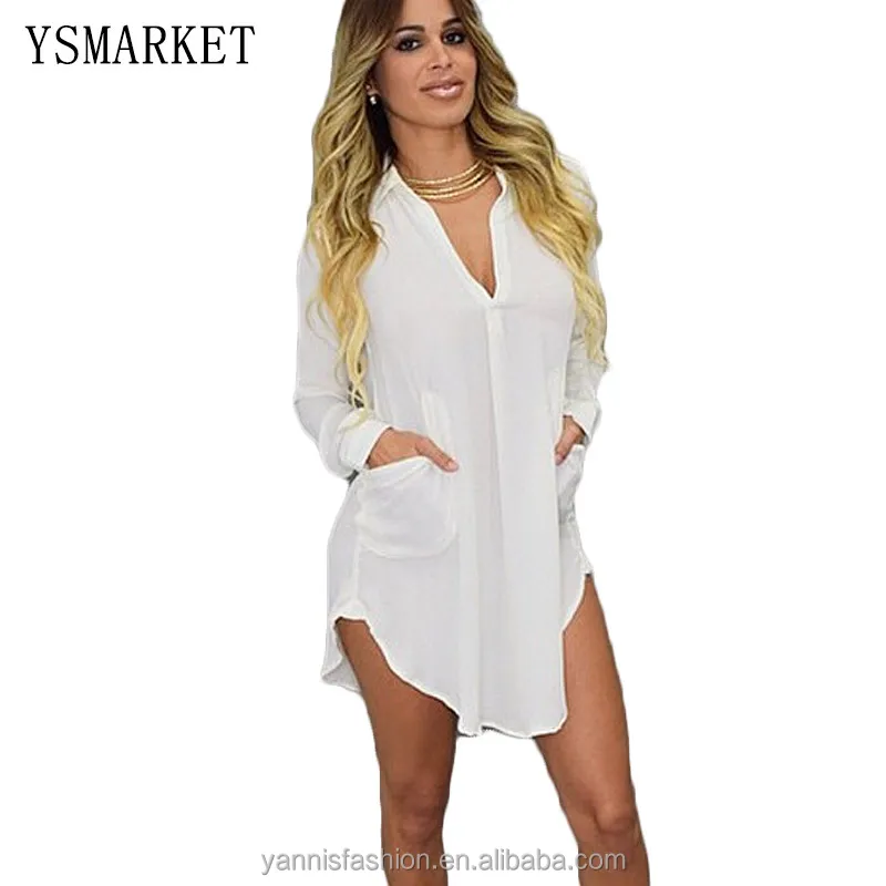 Chiffon Dress,Casual Shirt Tunic 