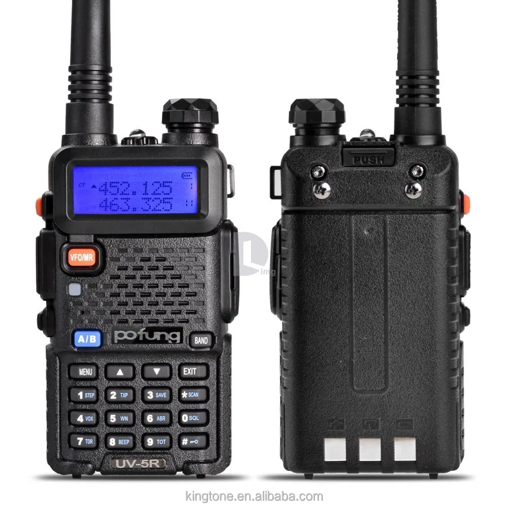 Baofeng UV-5R Plus de doble banda VHF UHF FM Jamón transceptor nos escáner de radio de dos vías 