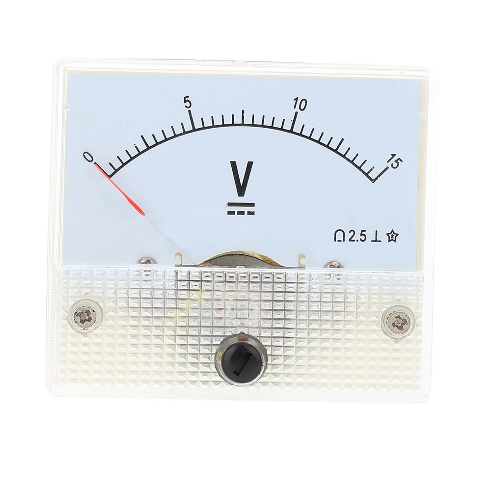Meter Voltmeter Analog Panel DC Voltage 0-15V Volt — Factory Outlet 