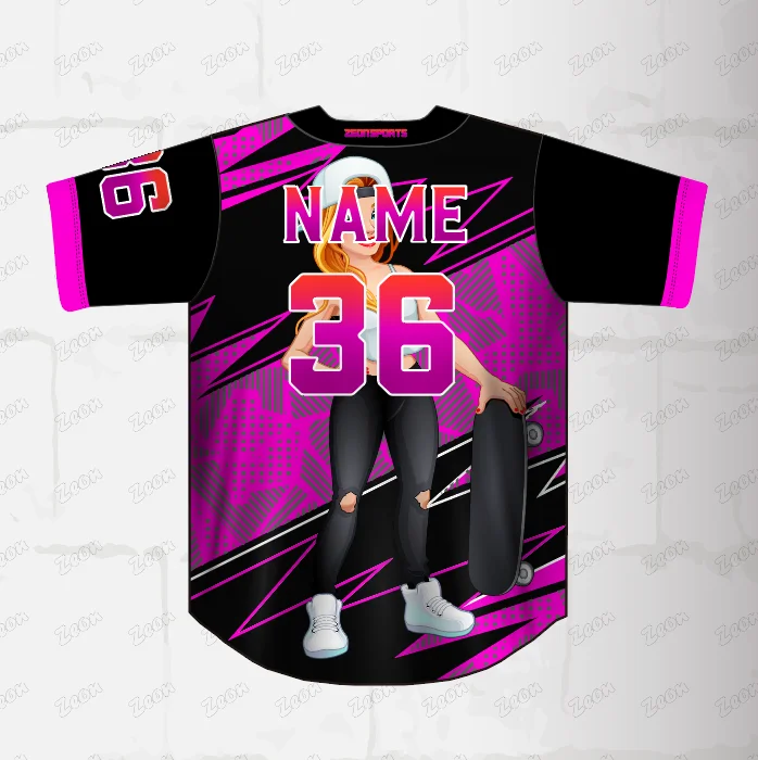 Custom Abstract Pink Glitter Baseball Jersey Personanlized Name Number  Softball Jerseys Sports Uniform for Men Women Youth