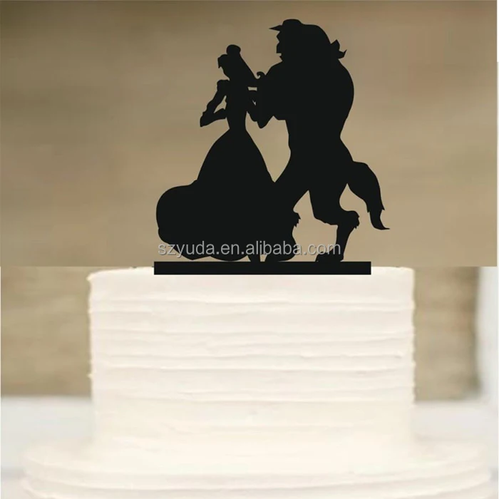 Laser Cut Beauty And Beast Silhouette Cake Topper Black Acrylic Fairy Tale Acrylic Wedding Cake Topper Buy Fairy Tale Acrylic Wedding Cake Topper Beauty And Beast Acrylic Wedding Cake Topper Silhouette Acrylic Wedding