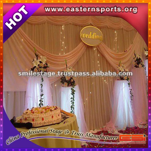 ESI алюминиевая труба и драпировка для украшения стойка занавеса карнизы металлическая подпорка