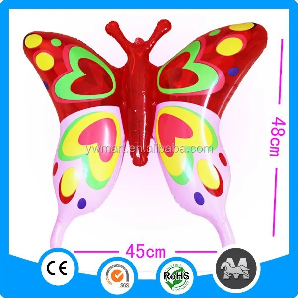 Надувная игрушка пластиковая игрушка-бабочка маленькая игрушка-мушка для животных