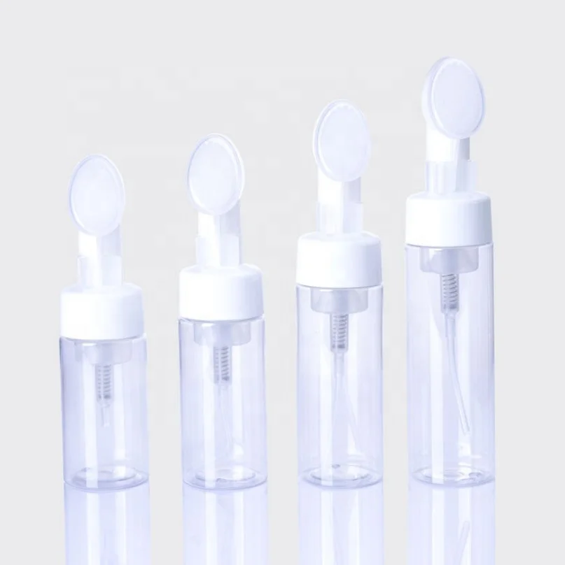 100 Ml 150 Ml 1 Ml 0 Ml Plastic Empty White Clear Foam Pump Bottle With Brush Buy Plastic Foam Bottle Foaming Pump Bottles Plastic Foaming Pump Bottles Product On Alibaba Com