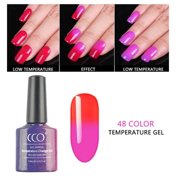 CCO Temperature Changing Colors Nail Art Soak Off Color Temperature Change Gel Polish