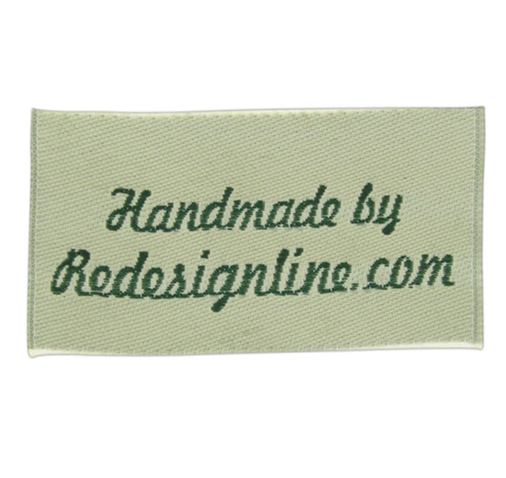 Private Jeans Garment Damask Manufacturers Custom Clothing Label Woven Label