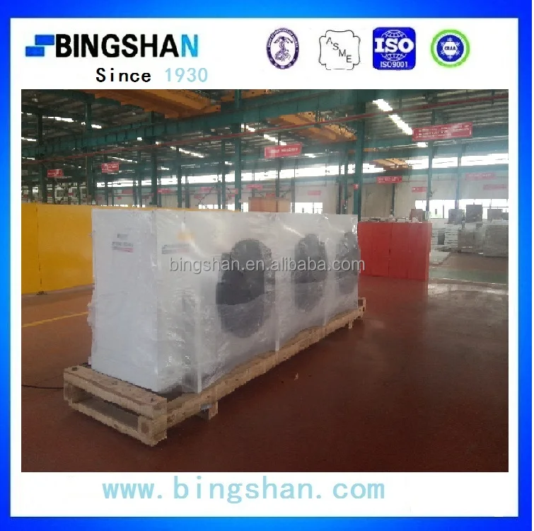 Промышленные из нержавеющей стали трубы горячего газа размораживания al fin два вентилятора воздушный охладитель