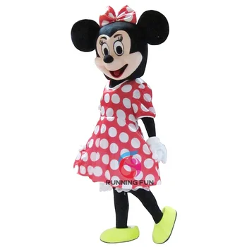 Lovely Mickey and minnie cartoon cosplay mouse mascot costume for the wedding party