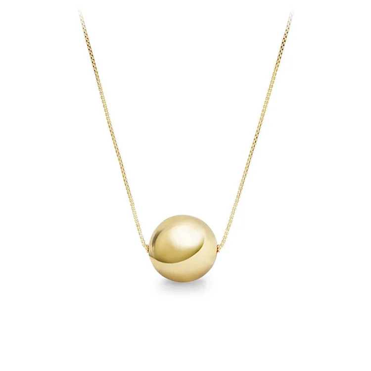 CHANEL billiard ball Necklace beige black chain gold Ladies Accessories