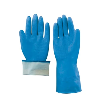 Waterproof Cut-Resistant Kitchen Gloves-Thin Latex with Cotton for All Seasons Medium Thickness for Home Use