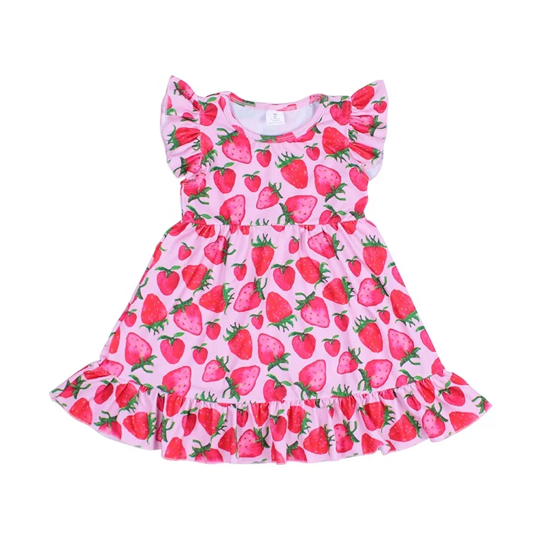 strawberry print dress girl