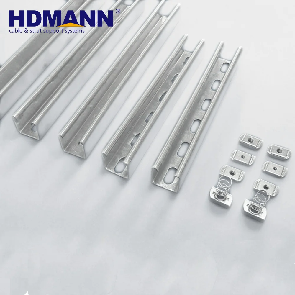 Strut Slotted Galvanized Support System U Beam Steel Channel
