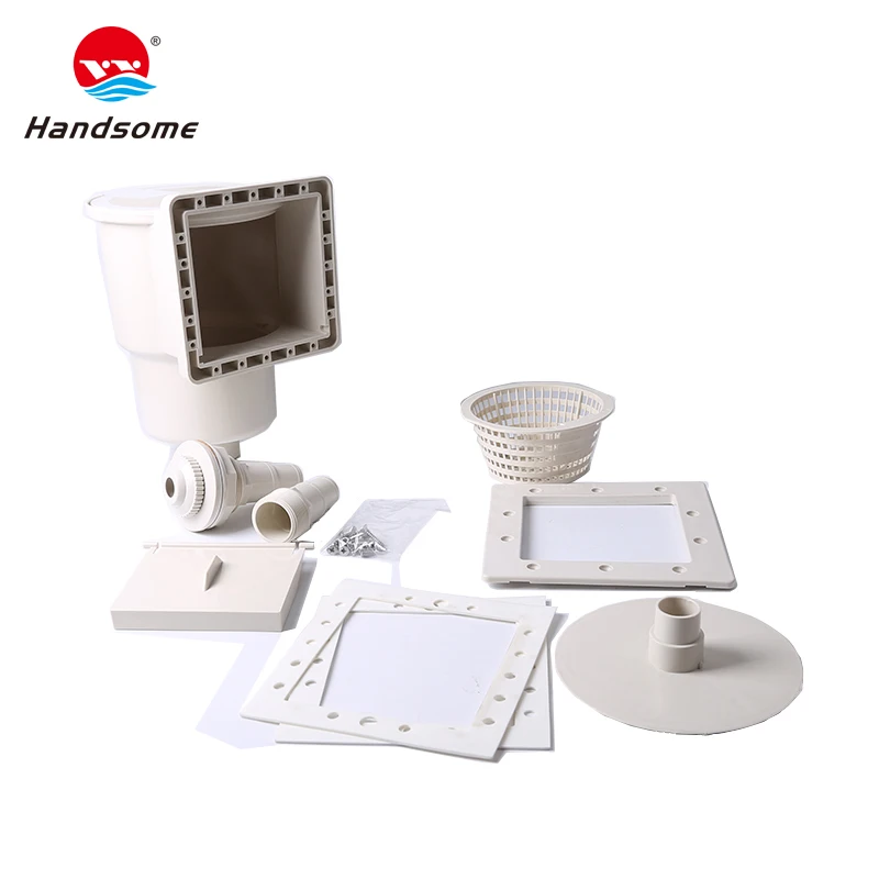 Swimming Pool Wall Skimmers And Main Drain Set Wide Mouth Wall Skimmer