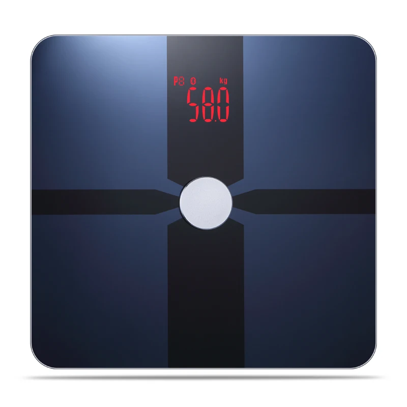 LED ITO APP Glass Smart Digital Bathroom Body Fat Analysis Personal Bluetooth Electronic Weighing Scale