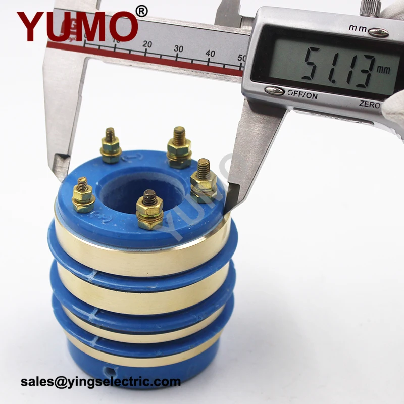 SRS25X54X58-4 Carbon Brush Slip Ring - 20A & 2A Ratings