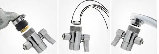Diverter Valve for Counter Top Water Filters RO System Faucet Adapter