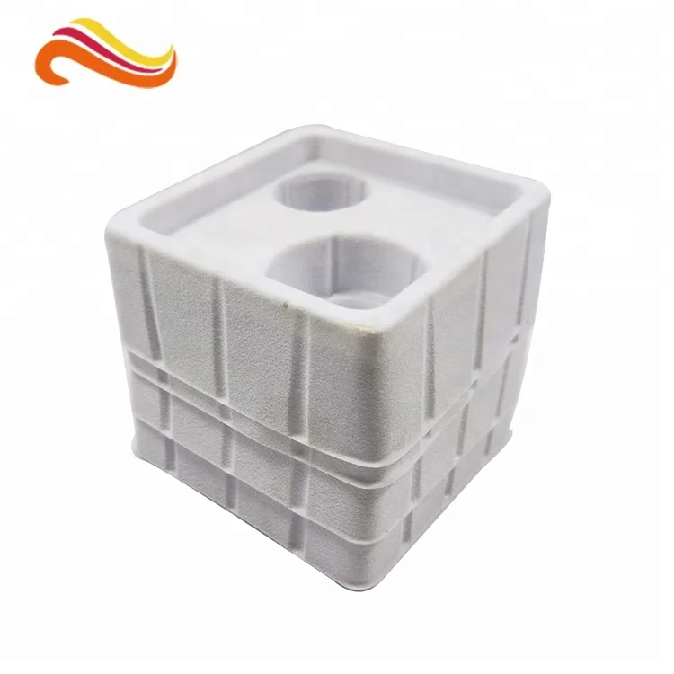 OEM, изготовленный на заказ пластиковый ПВХ белый блистерный лоток с бархатной пластиковой косметической упаковкой