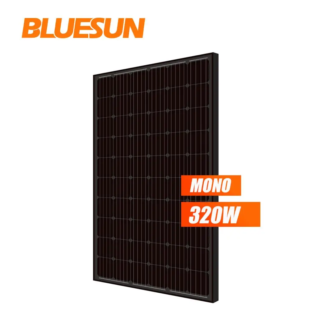 Blusunソーラーパネルオールブラックソーラーパネルモノラル290w 295w 