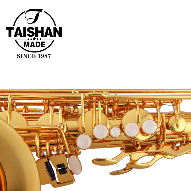 Chinese Tenor Saxophone with Gold Lacquer Finish - Quality Brass