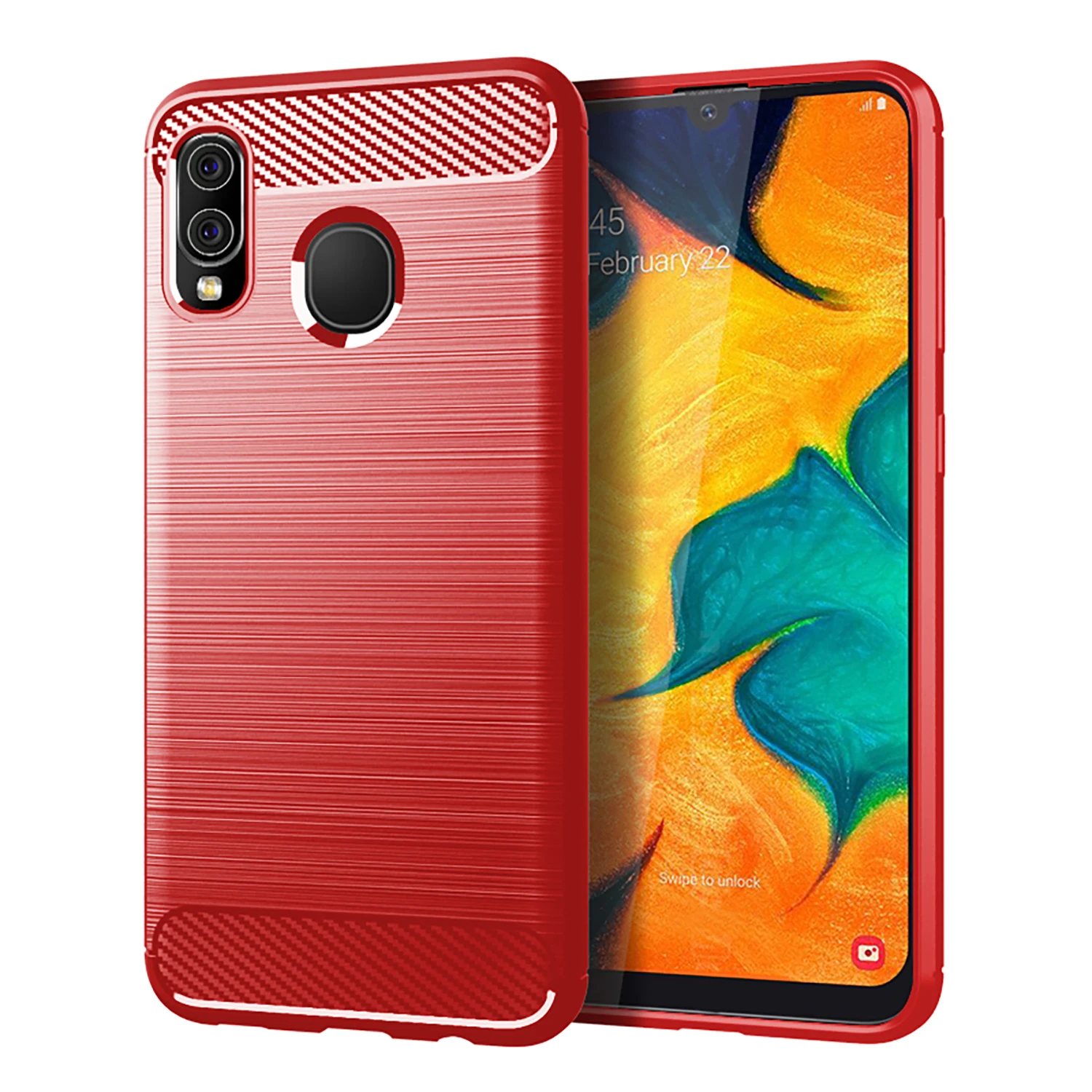 Samsung Galaxy A Series Cases Durable Carbon Fiber TPU