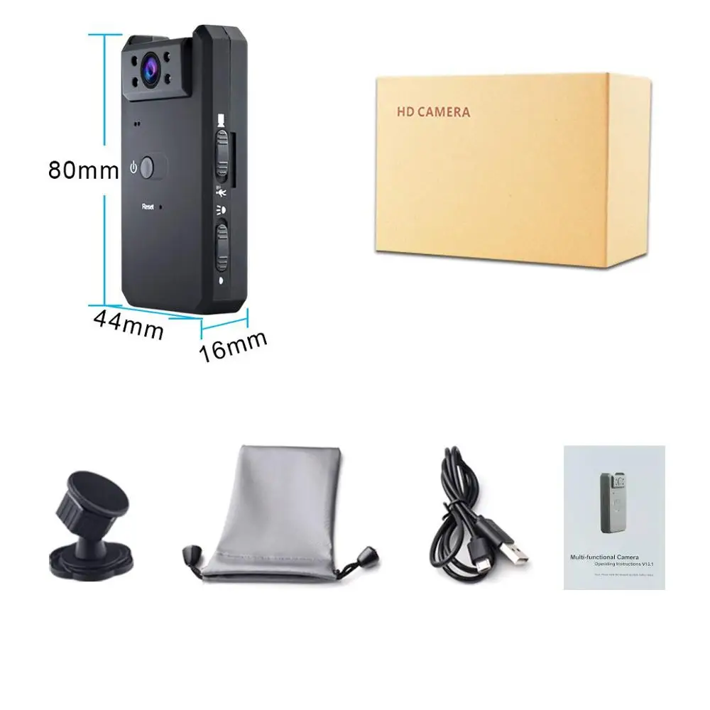 MD90 Mini DV Camera 1080P Infrared Night Vision Nanny Digital Micro Cam Motion Detection Mini Camcorder Camera Small Digital Cam