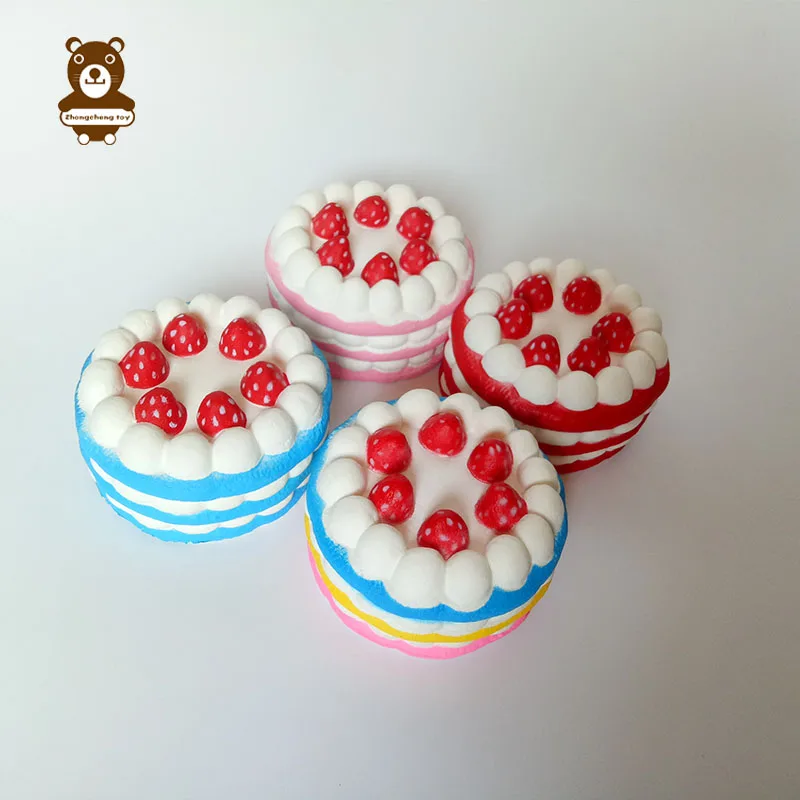 Полиуретановые Мягкие кавайные сжимаемые игрушки в виде фруктов медленно восстанавливающие форму огромные торты